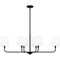 Quoizel Gallagher Linear Chandelier 6 Lights Matte Black GGR642MBK - alternate 2